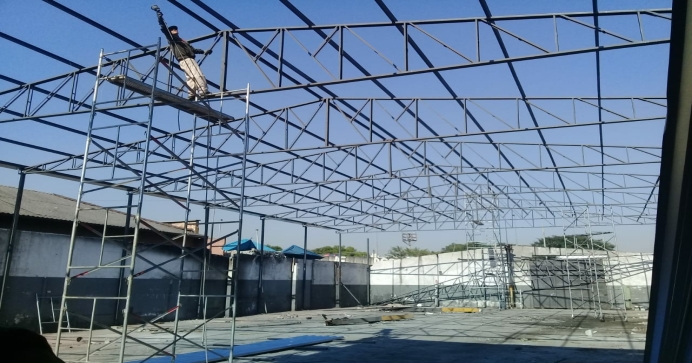 Construção de Cobertura Metálica